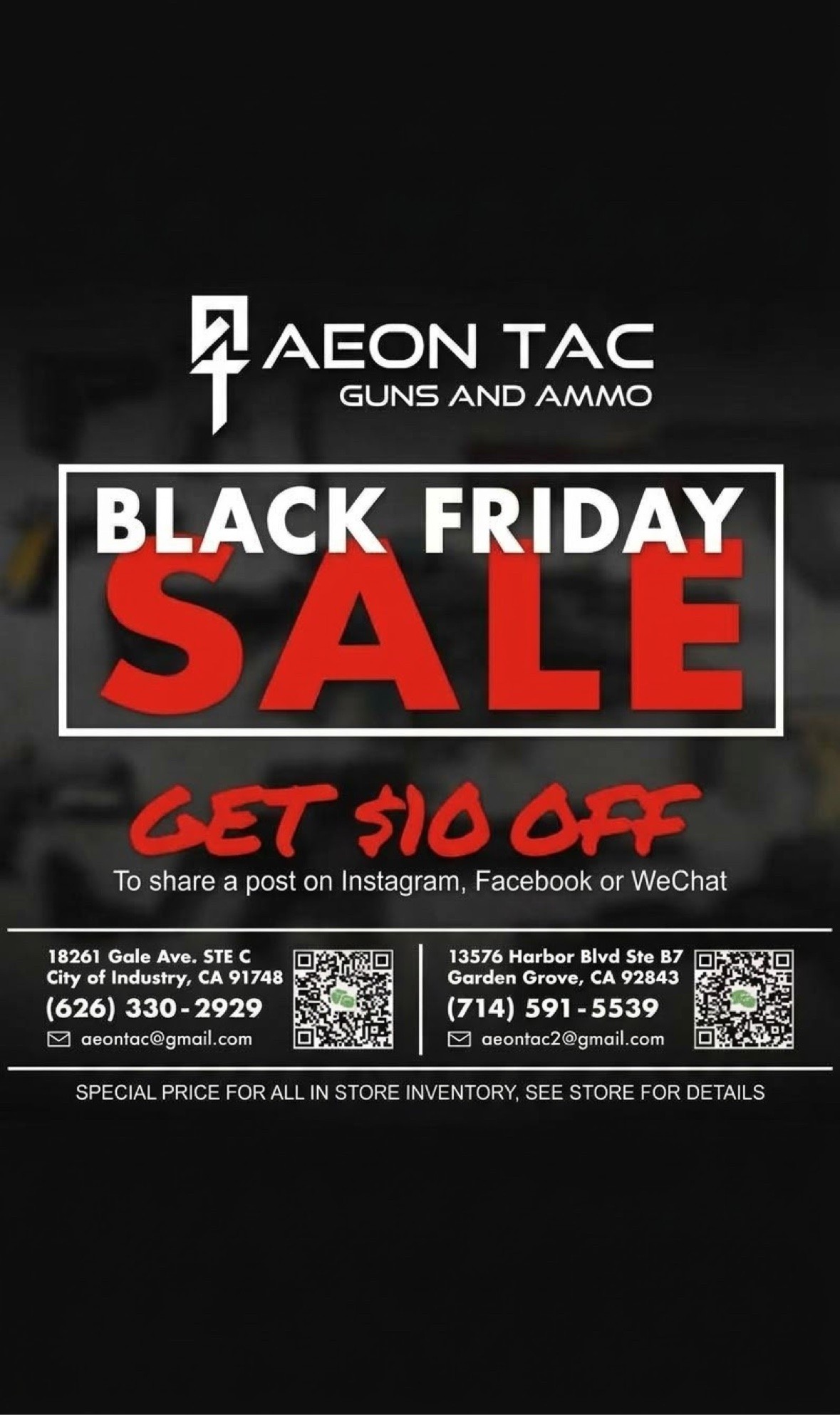 Black Friday Sale — get $10 off when you share our post