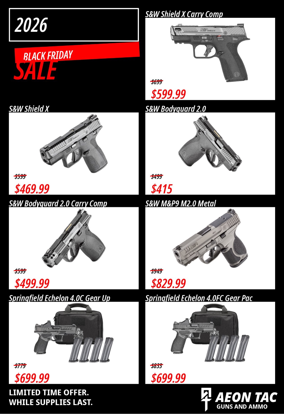 Handgun deals — Smith and Wesson and Springfield Echelon