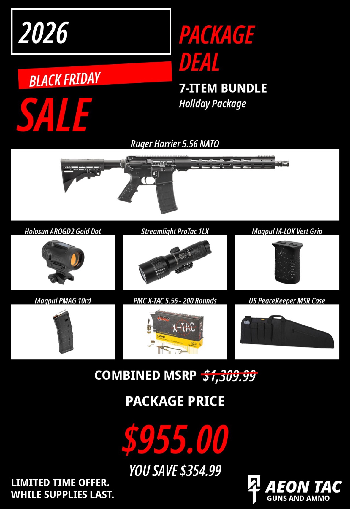 Holiday package deal — Ruger Harrier bundle
